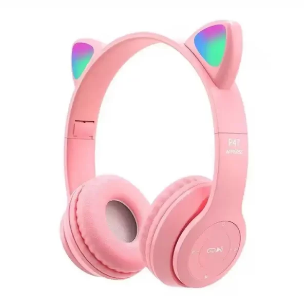 headphones bluetooth 5.0 wireless earphones girls the best mobile game cat ear headphones