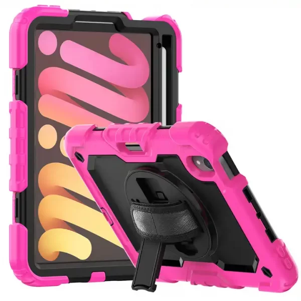 360 Rotation Hand Strap&Kickstand Silicone Tablet Case for Ipad Mini 6 8.3Inch 2021 Protective Cover - Image 10