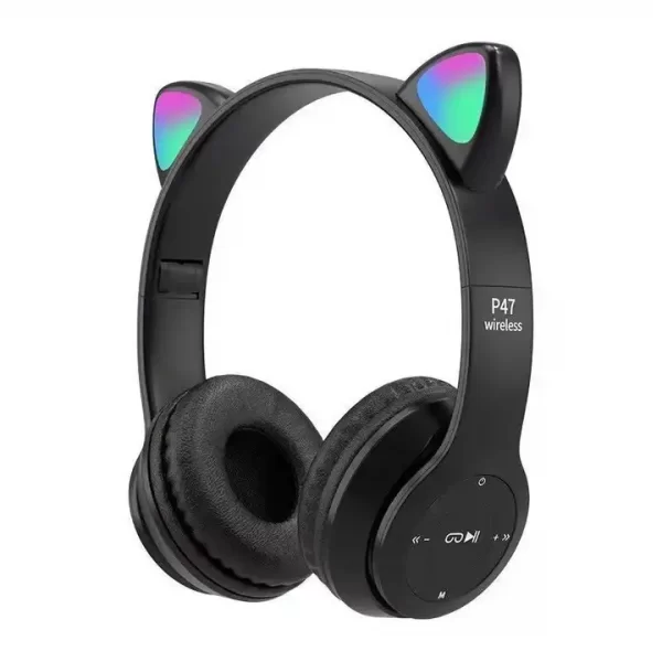 headphones bluetooth 5.0 wireless earphones girls the best mobile game cat ear headphones - Image 7