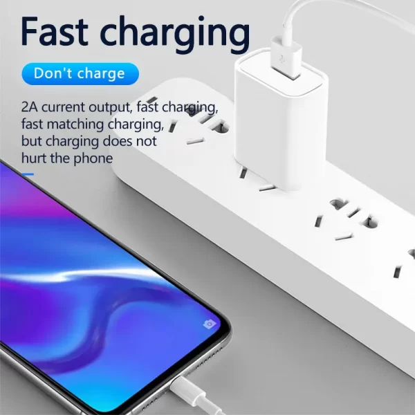 Portable Mobile phone Cube USB Power Adapter Fast charging 5V2A US Plug Wall Charger For iphone Charger - 图片 3