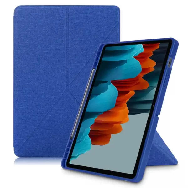 [ case for samsung tab s7 ] TPU soft leather 11 inch tablet case cover for samsung s7 tab cover with pen slot - 图片 6