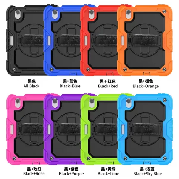 360 Rotation Hand Strap&Kickstand Silicone Tablet Case for Ipad Mini 6 8.3Inch 2021 Protective Cover - Image 6