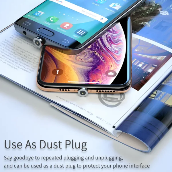 Magnetic Charging Cable  360 & 180 Rotation 3 in 1 Mobile Earphones Standard Stock - 图片 4