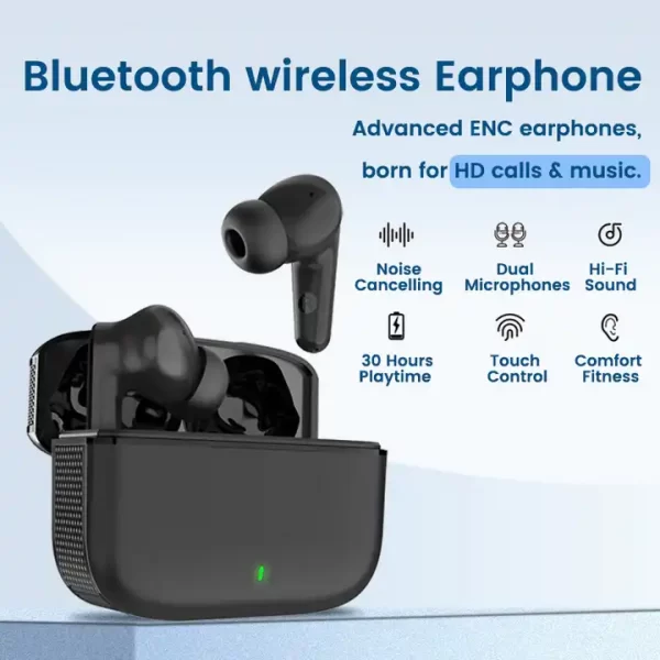 TWS Bluetooth Headphones Stereo Sound Earphones 30H Playtime Wireless Charging Case Bluetooth 5.0 wireless headset - Image 4