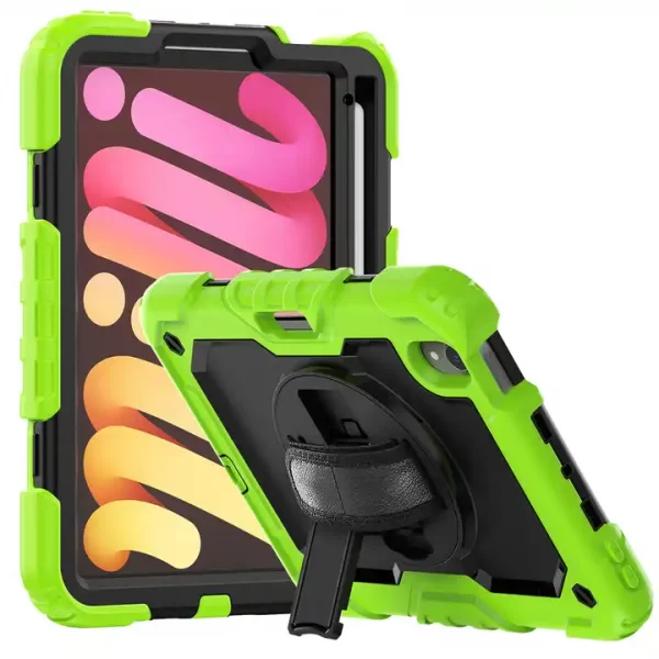 360 Rotation Hand Strap&Kickstand Silicone Tablet Case for Ipad Mini 6 8.3Inch 2021 Protective Cover - 图片 12