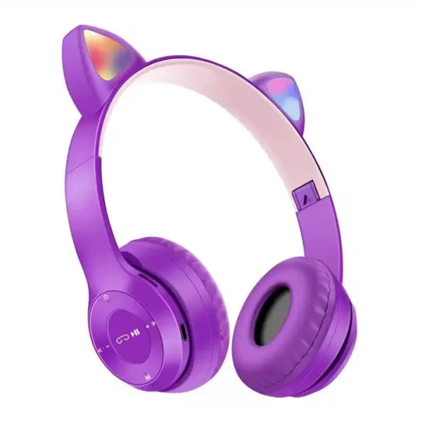 headphones bluetooth 5.0 wireless earphones girls the best mobile game cat ear headphones - Image 5