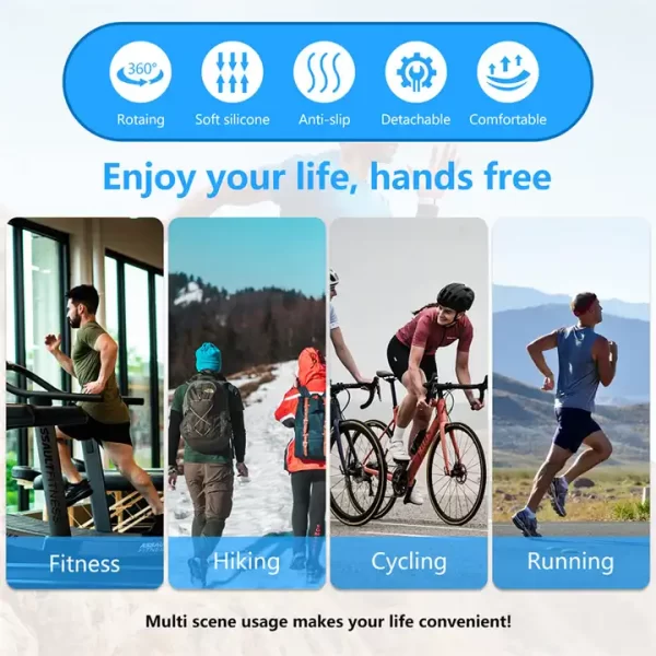 7 Inch Universal 360 Rotatable Detachable Wristband Sports Running Arm Band Mobile Arm Phone Holder - Image 5