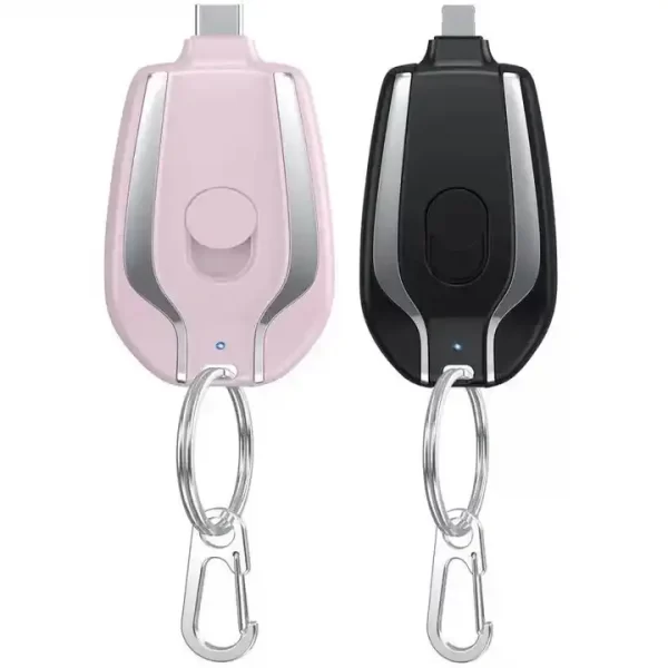 Portable Mini Keychain Power Banks 1500mAh Backup Charge Emergency Power Bank - Image 7