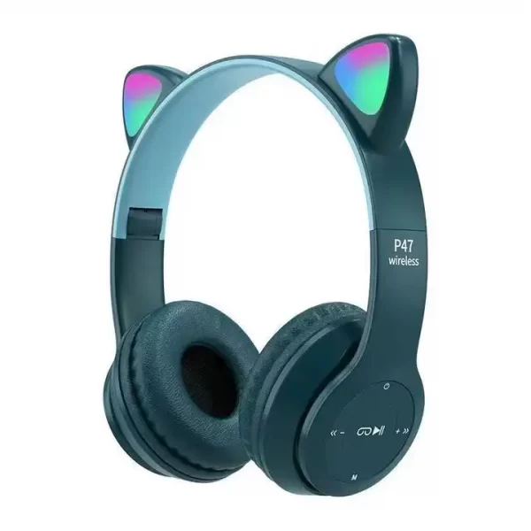 headphones bluetooth 5.0 wireless earphones girls the best mobile game cat ear headphones - Image 9