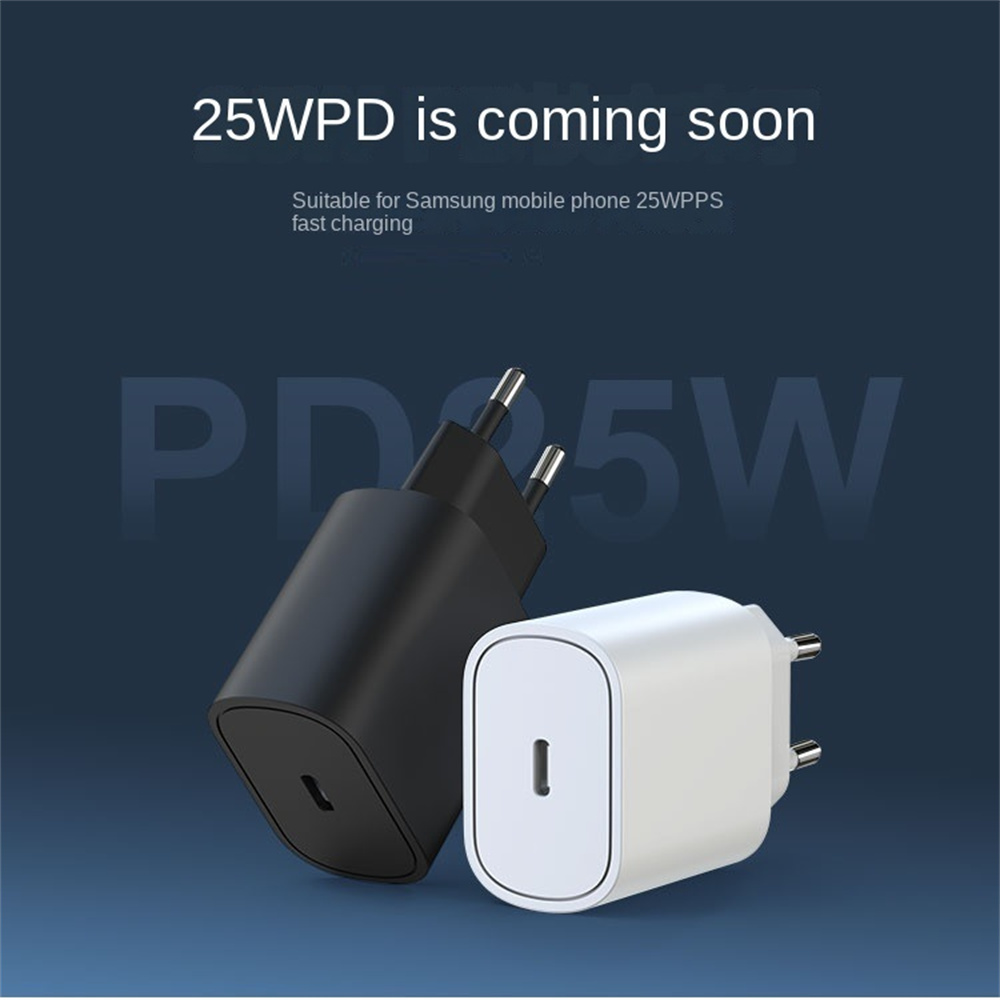 wholesale oem odm 25W PD adaptor US EU AU  UK  Wall plug Type C Charger USB-C Power Adapter