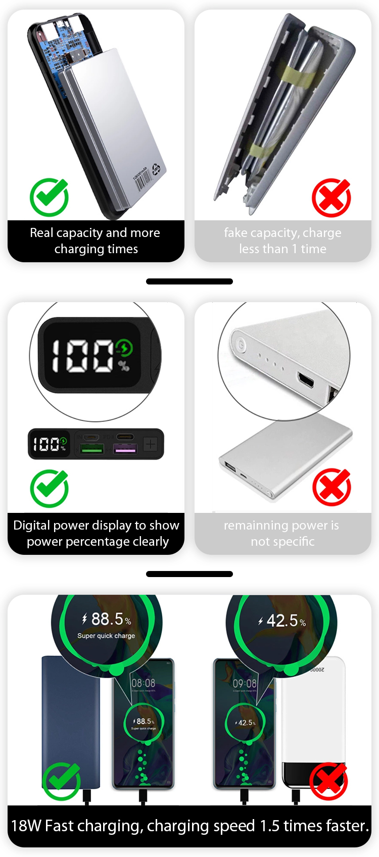 PD wholsell manufacture metal 20000mah quick charge 3.0 20000 mah 22.5w power bank power banks