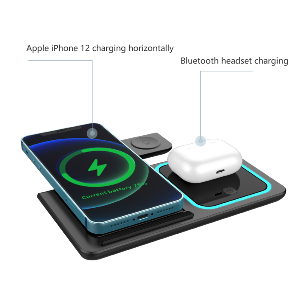 Fast Wireless Charger Wireless Charging Stand Compatible for iPhone  for Samsung Galaxy