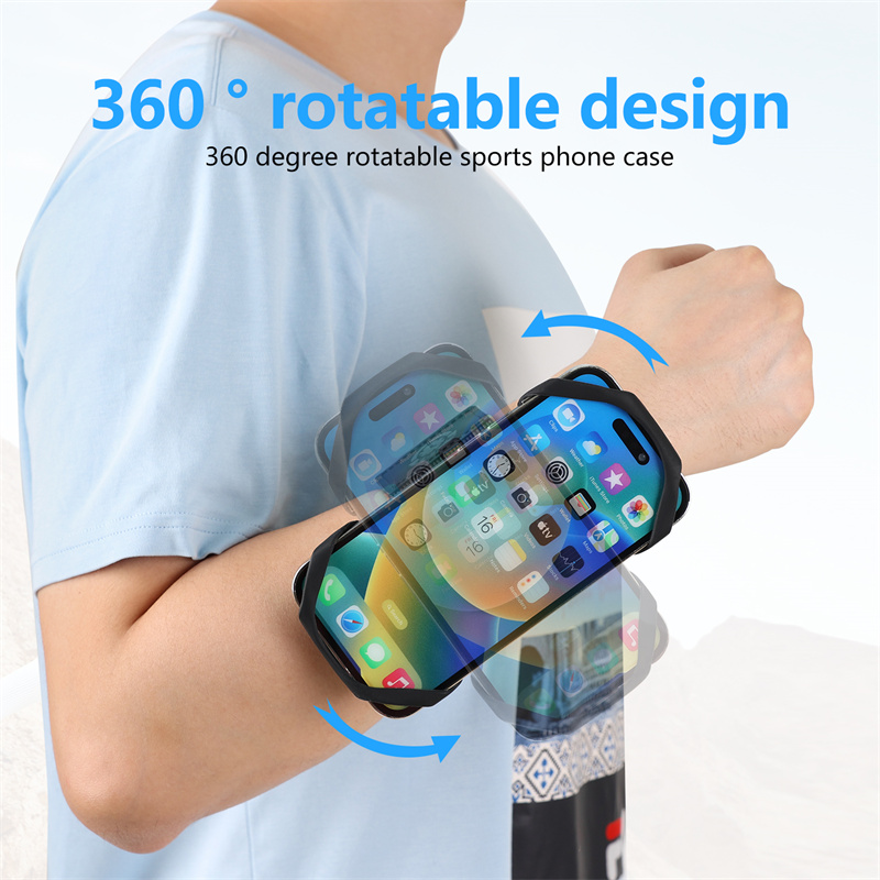 7 Inch Universal 360 Rotatable Detachable Wristband Sports Running Arm Band Mobile Arm Phone Holder