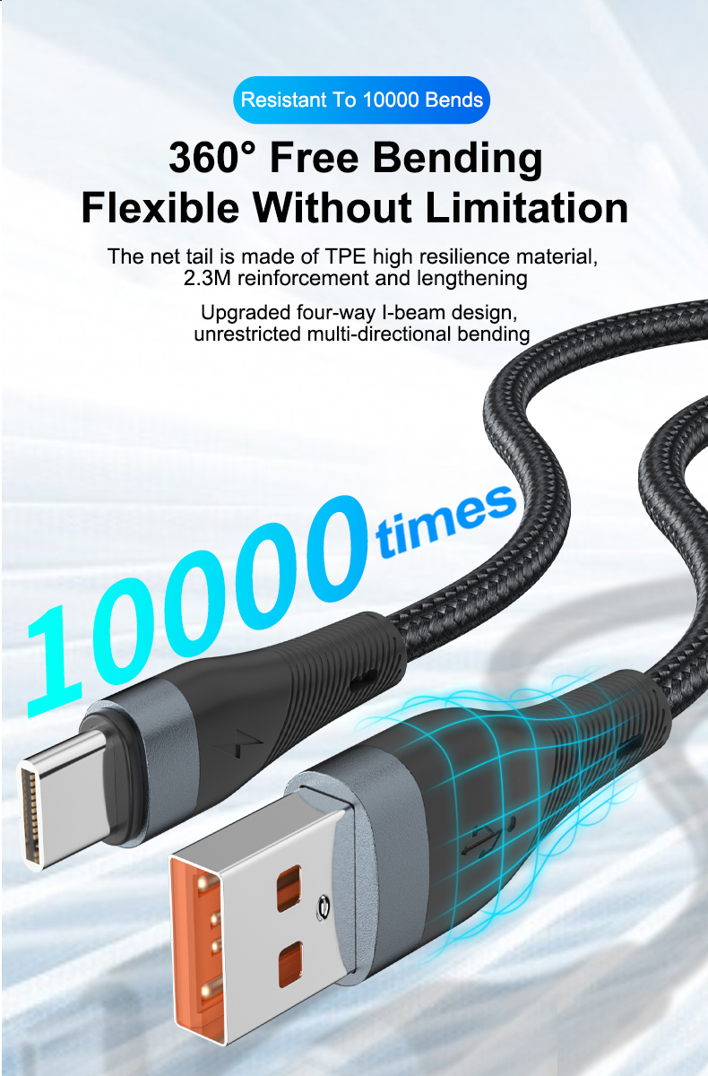 micro usb data cable  nylon data cable android phone charging cables for samsung realme oneplus xiaomi redmi