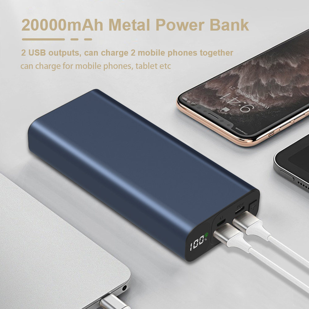 PD wholsell manufacture metal 20000mah quick charge 3.0 20000 mah 22.5w power bank power banks