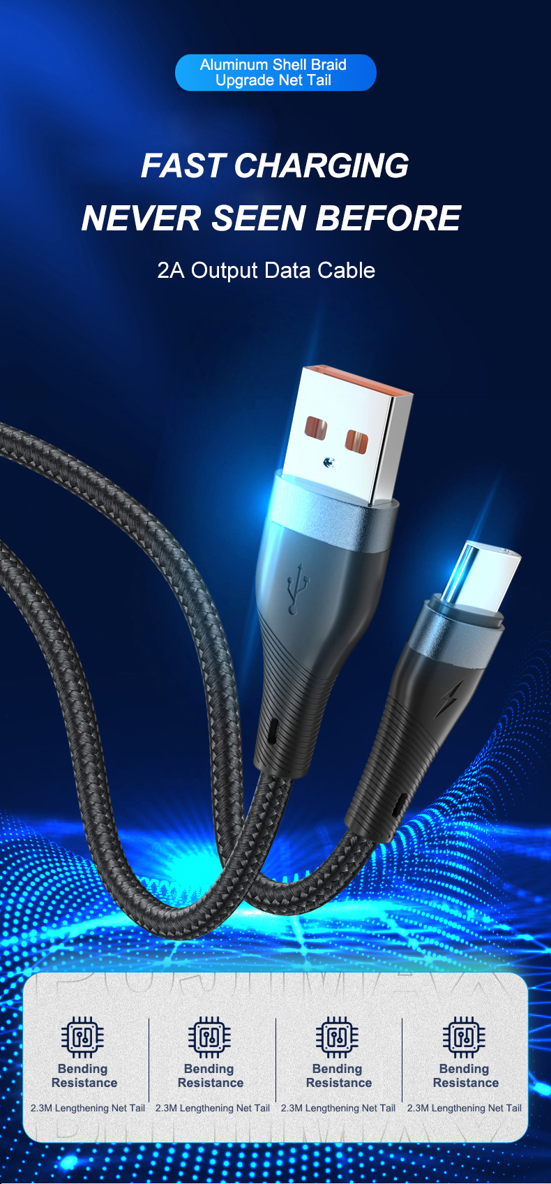 micro usb data cable  nylon data cable android phone charging cables for samsung realme oneplus xiaomi redmi