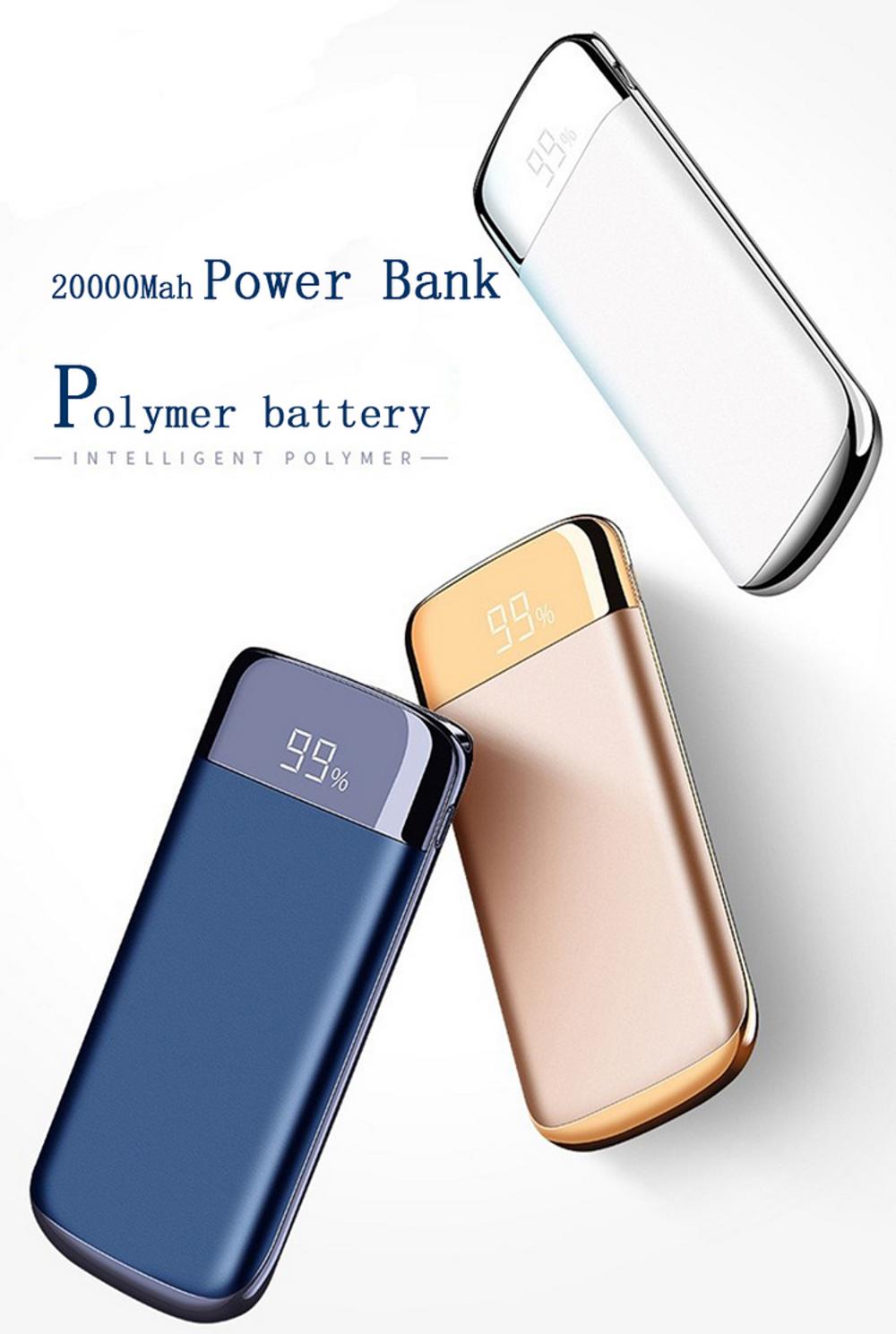 ultra slim 20000mah power banks portable mobile charger power bank