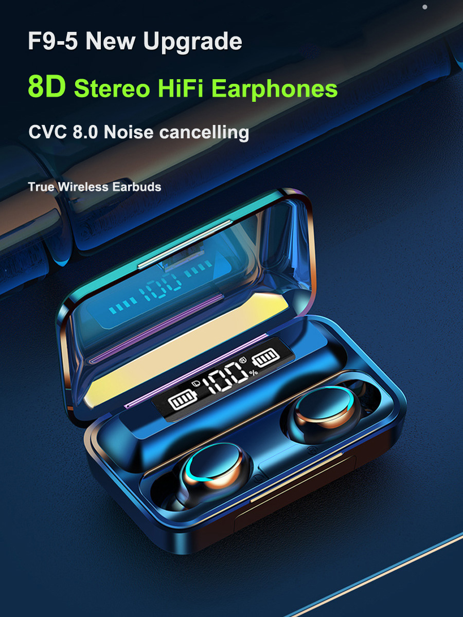 Wireless Earphone Headphone TWS Mini In-ear Earbuds Sports Gaming HIFI LED Power Display Audifonos Headset