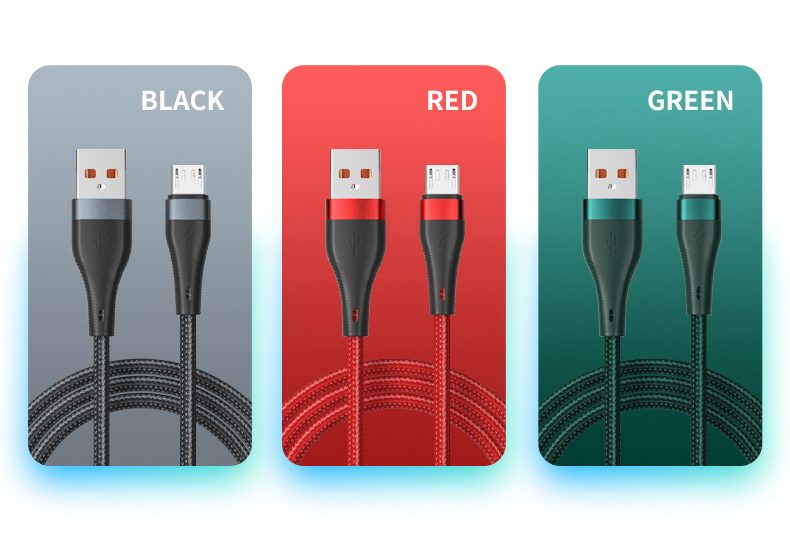 micro usb data cable  nylon data cable android phone charging cables for samsung realme oneplus xiaomi redmi