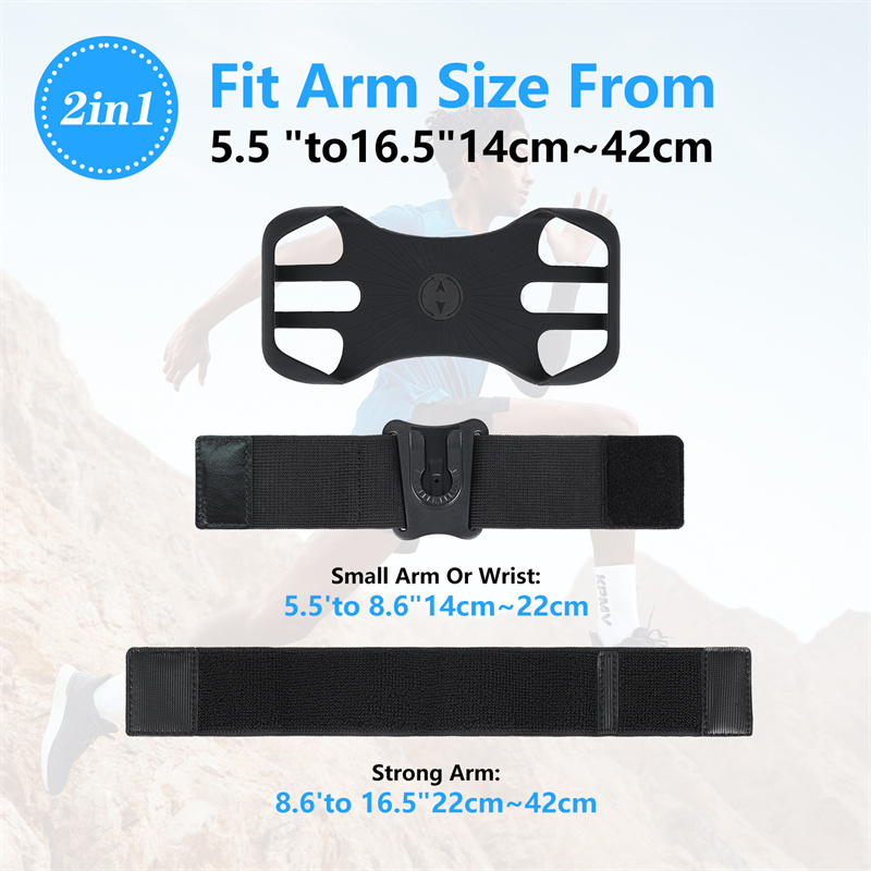 7 Inch Universal 360 Rotatable Detachable Wristband Sports Running Arm Band Mobile Arm Phone Holder