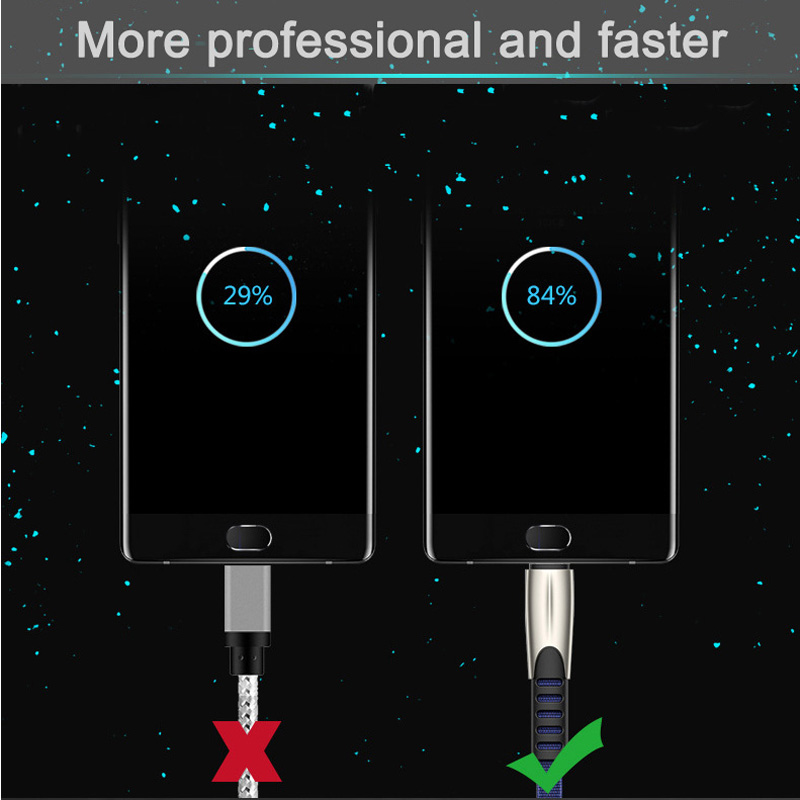 Wholesale Heavy Duty Zinc Alloy Flat Noodle Denim Sync Data Cable Charging Type C Micro USB Charger Cable