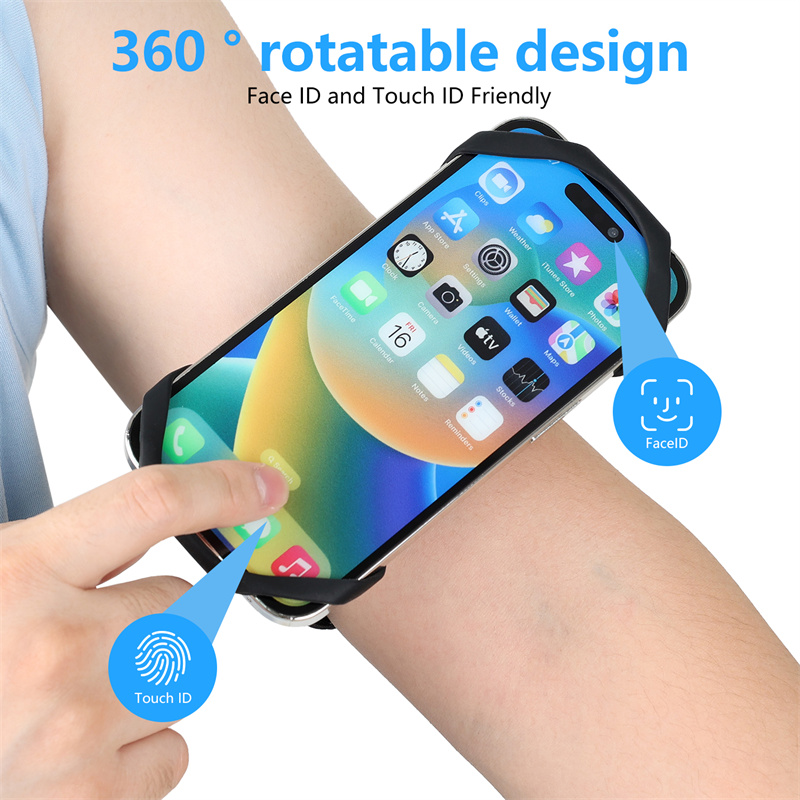 7 Inch Universal 360 Rotatable Detachable Wristband Sports Running Arm Band Mobile Arm Phone Holder